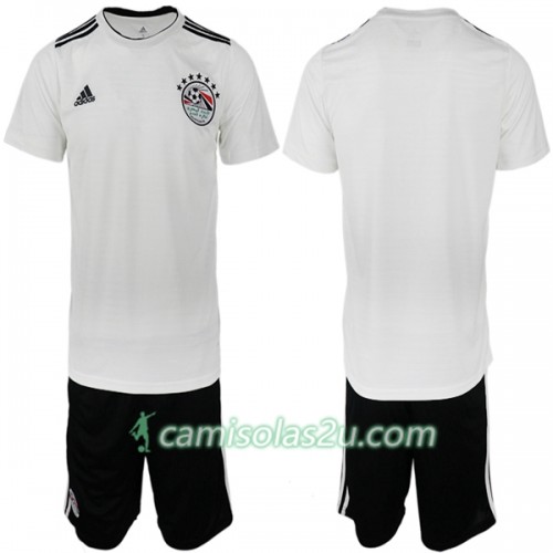 Camisolas de Futebol Egito Criança Equipamento Alternativa Copa do Mundo 2018 Manga Curta Camisolas de Futebol Egito Criança Equipamento Alternativa Copa do Mundo 2018 Manga Curta